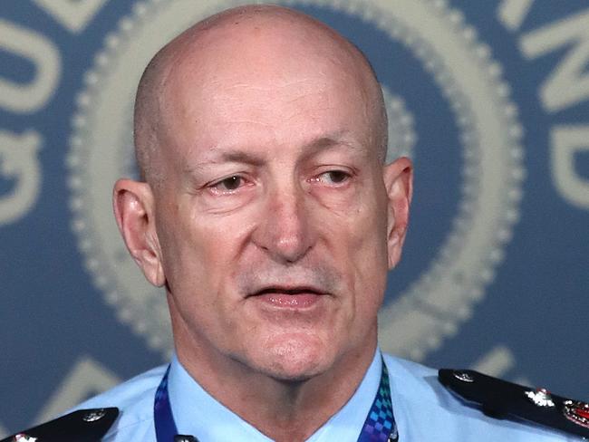 BRISBANE, AUSTRALIA - NewsWire Photos JULY 07, 2020. Deputy Police commissioner Steve Gollschewski talks to the media at Police Headquarters in Brisbane. Picture: NCA NewsWire / Jono Searle