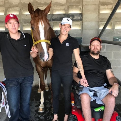 Will Johnston, Natalie Summers and Darryl Johnston. Picture: Racing Queensland.