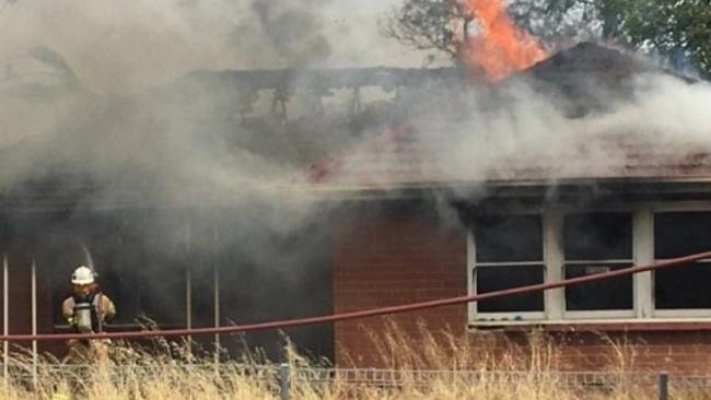 Police are investigating a suspicious house fire at Christies Beach. Picture: 10 News First