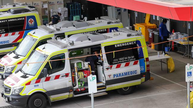 Ambulance Victoria have been stretched during the pandemic. Picture : NCA NewsWire / Ian Currie