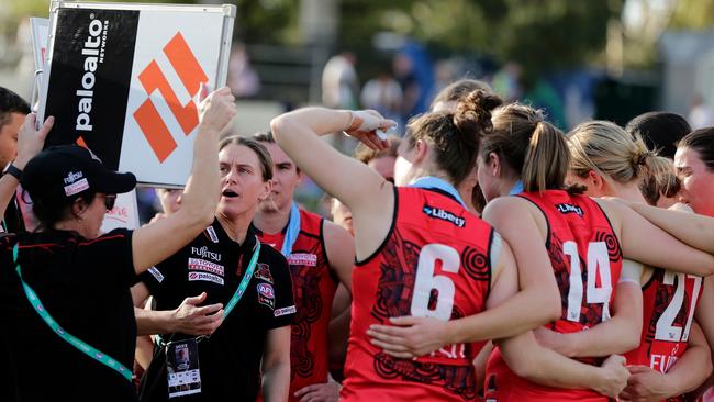 Natalie Wood has her team playing an exciting brand of football. Picture: Will Russell/AFL Photos via Getty Images