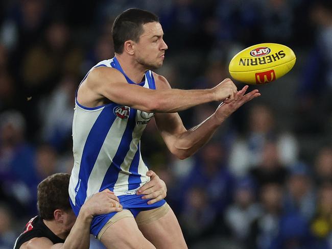 Luke Davies-Uniacke wants to see improvement if he’s to re-sign at North Melbourne. Picture: Daniel Pockett/Getty Images