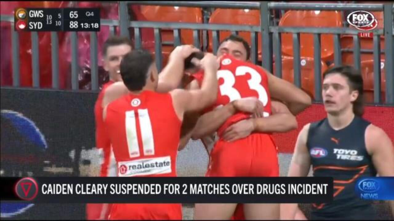 Swans youngster handed 2-game suspension