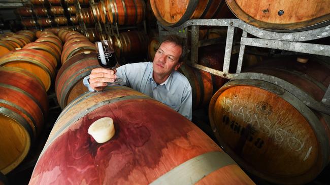 Andrew Koerner at the Blue Pyranees Winery. Picture: Rob Leeson