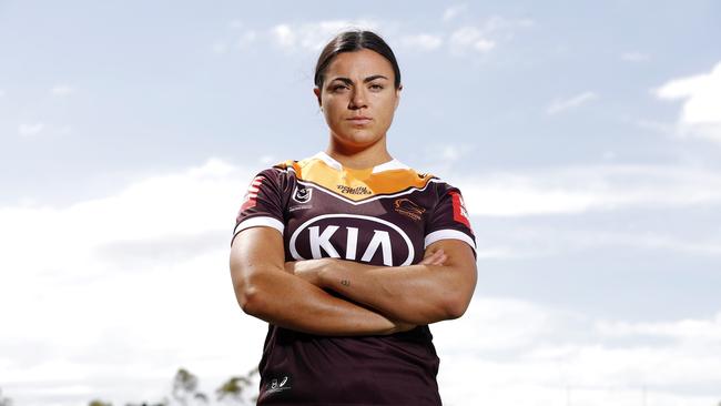 Brisbane Broncos’ Millie Boyle could come under scrutiny over the Adam Elliot bathroom incident. Picture: Josh Woning.