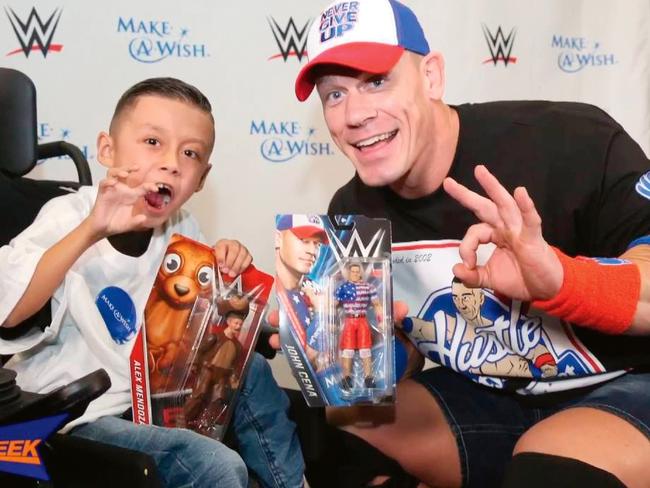 Cena adores children and was the first celebrity to grant 500 wishes in the Make-A-Wish Foundation’s history.