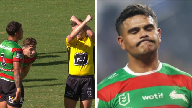 It's all going wrong for Latrell Mitchell.