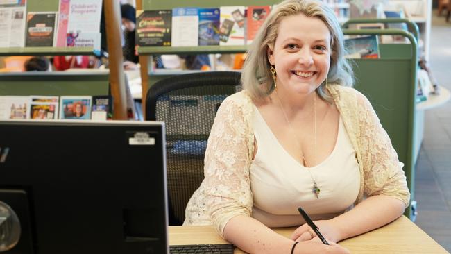 Salisbury social worker Lizzie Flaherty, who works out of Salisbury library under an Australian-first program. Picture: City of Salisbury