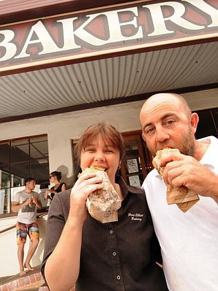 Pasties at Port Elliot Bakery.