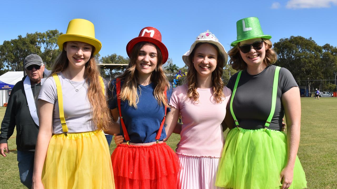 Emily Girdler, Maylin JVR, Caitlin Girdler and Isabella Yore at the 2024 Rockhampton Relay for Life event.