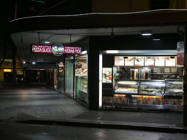 An empty looking Bayswater Rd, Kings Cross. Photo: Chris McKeen