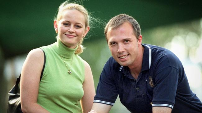 Dutton and his girlfriend Kirilly back in 2001.