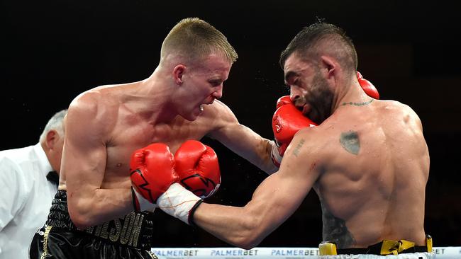 Liam Wilson punches Matias Rueda.