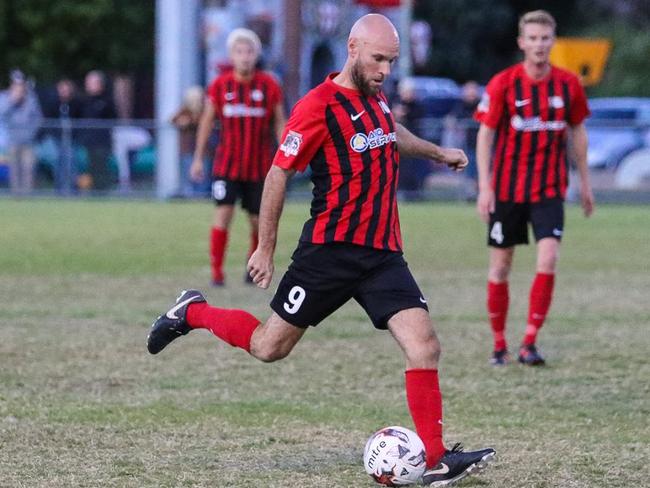 Burleigh striker Matt Hilton finished as the league’s top goalscorer.