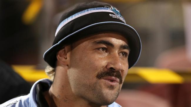 Andrew Fifita was in the crowd watching the Sharks play the Panthers over the weekend.