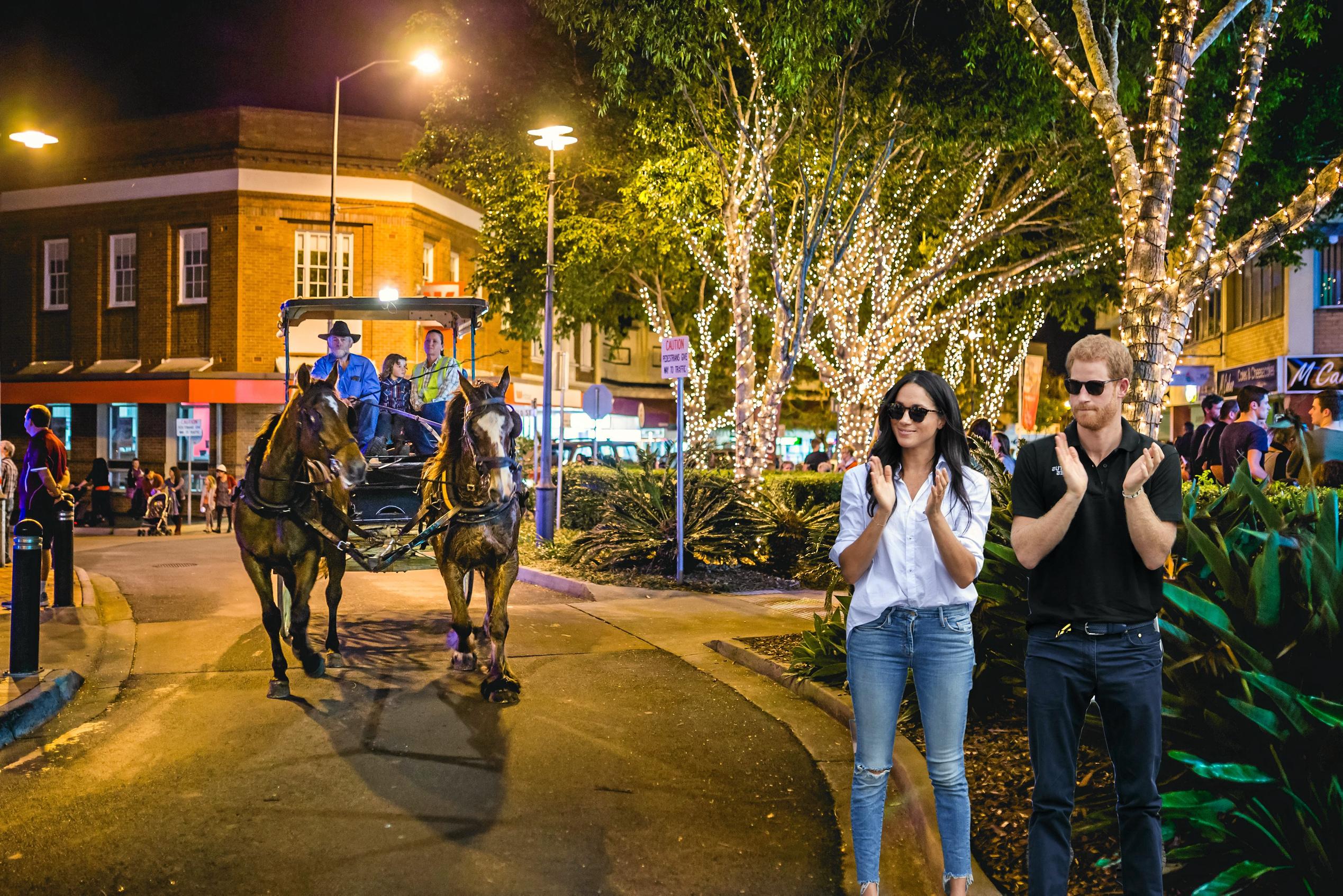 The royals seem impressed by our stellar Mary St events. Picture: Leeroy Todd