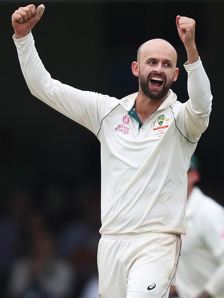 Nathan Lyon is Australia’s greatest off spinner. Picture: Brett Costello