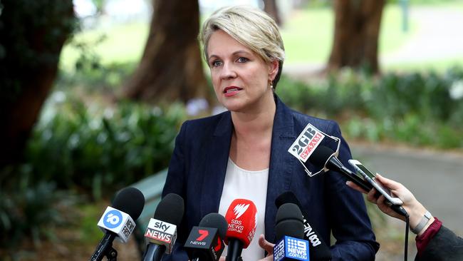 Deputy Labor leader Tanya Plibersek earlier this week announced Labor would introduce a target of 40 per cent female recipients into the Australia Day honours system if it won the federal election. Picture: Hollie Adams