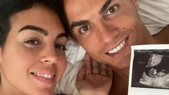 Supplied  Georgina and Cristiano announced they were having twins in October