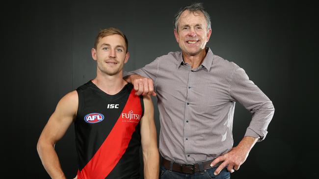 Devon Smith will wear the No.5 made famous by Terry Daniher — and James Hird. Picture: Michael Klein