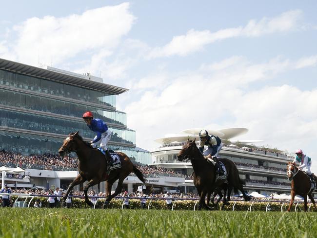 ESCAPE:  MELBOURNE, AUSTRALIA - NOVEMBER 06:  Kerrin McEvoy rides #23 Cross Counter to win race seven the Lexus Melbourne Cup during Melbourne Cup Day at Flemington Racecourse on November 06, 2018 in Melbourne, Australia. (Photo by Robert Cianflone/Getty Images)  Picture: Getty