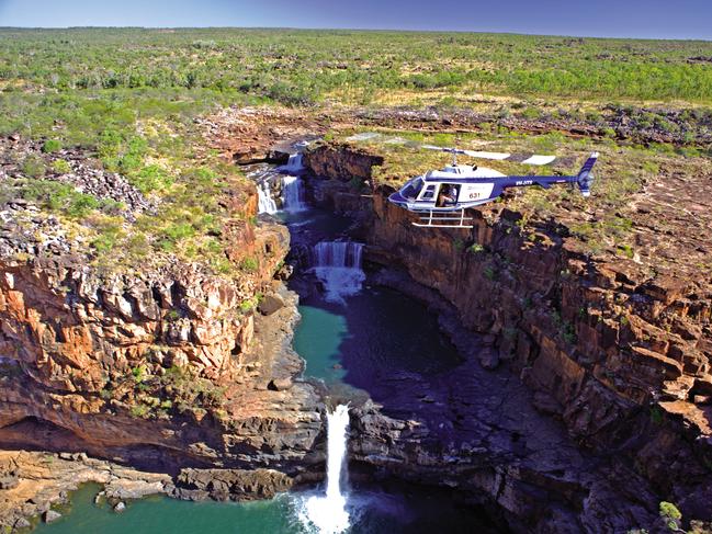 A scenic flight over Mitchell Falls.