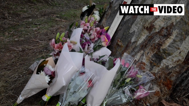 Athelstone crash: floral tributes at the scene