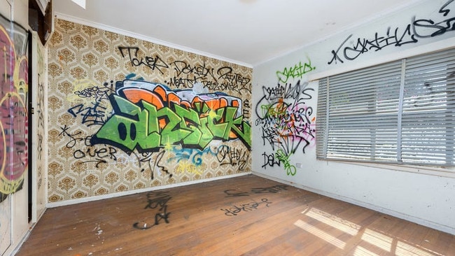 Youths had been using the home as a club house and to put graffiti on the walls.