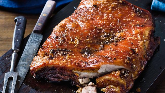 This pork belly is slow roasted for the best results.