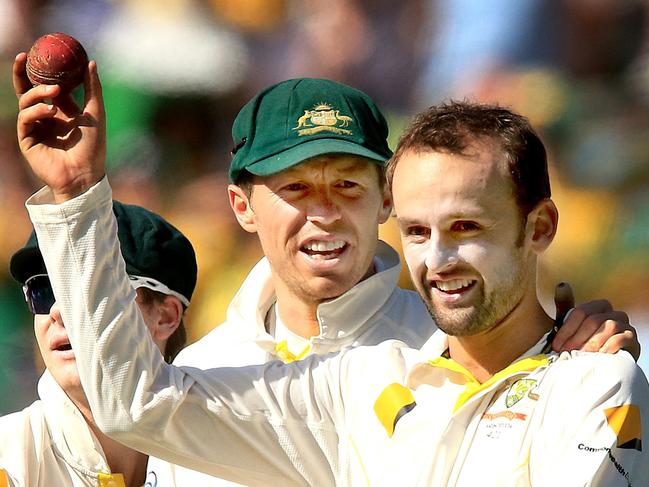 Nathan Lyon is just three Test wickets shy of Dennis Lillee’s haul.