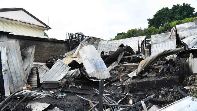 The aftermath of the cabin fires. Picture: Patrick Woods.