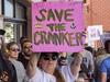 ‘Maybe one day my grandkids will play there’: Pub protesters rock up to parliament