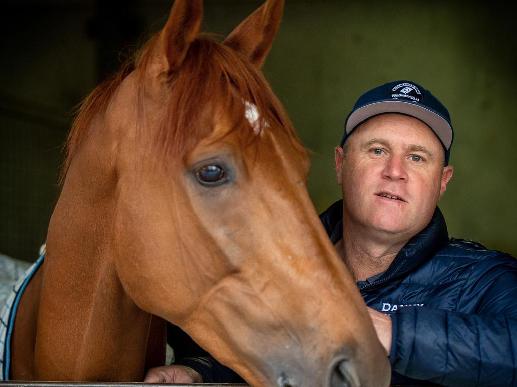 Danny O’Brien with his Caulfield Cup runner Vow And Declare. Picture Jay Town