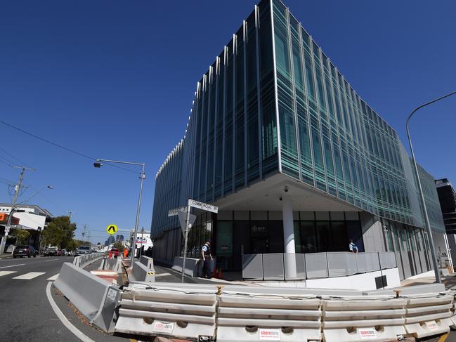 Australian Federal Police headquarters in Brisbane were found to be contaminated with a string of illicit substances. Picture: AAP Dan Peled