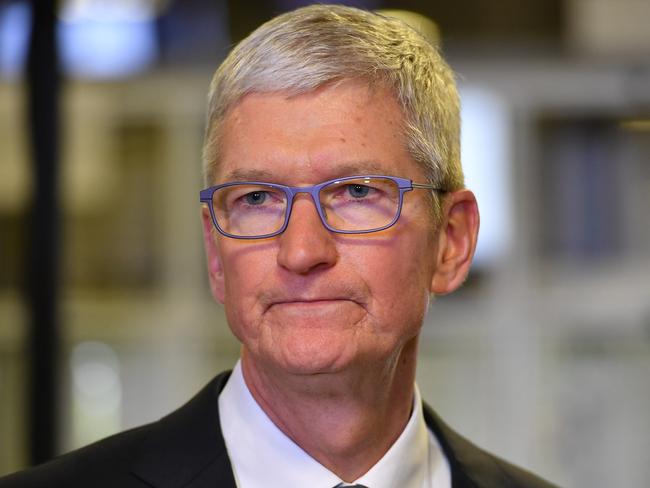 Apple CEO Tim Cook. Picture: AFP