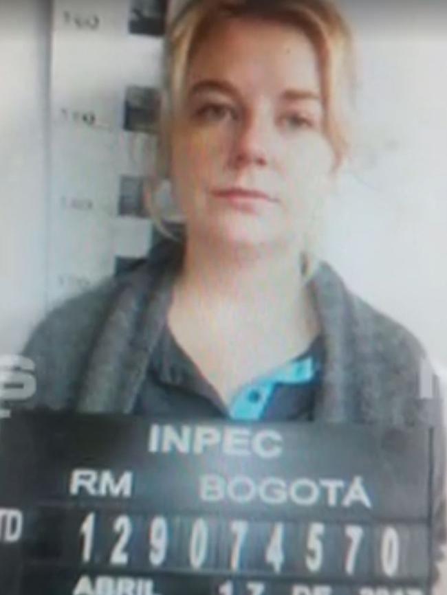 Cassie Sainsbury in her original mugshot. Picture: Seven News