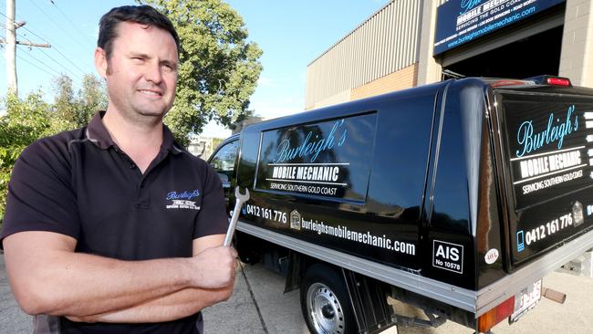 Brent Webber — Burleigh's Mobile Mechanic. Picture Mike Batterham