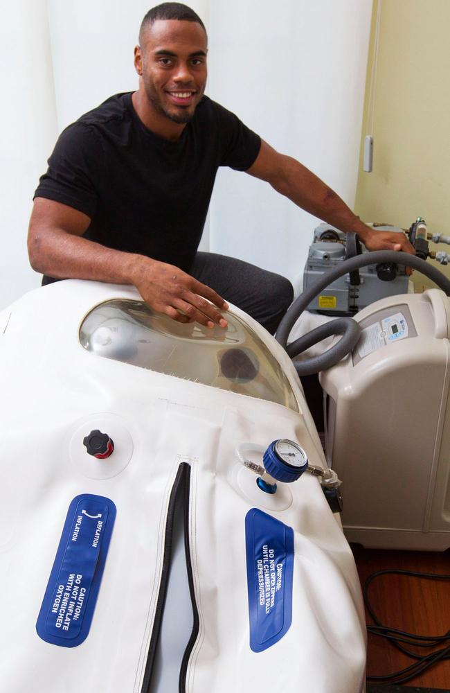 NY Giant Rashad Jennings' post-game routine includes sleep in an oxygen  chamber