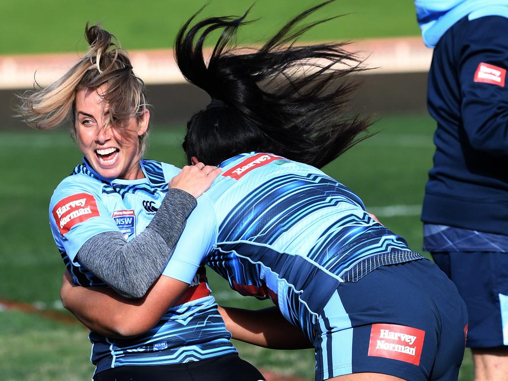 Sam Bremner (L) has joined the NSW coaching staff. Picture: David Moir