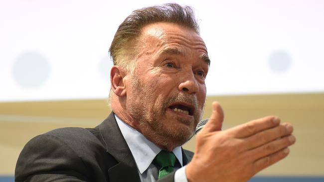 Arnold Schwarzenegger. (Photo by Janek SKARZYNSKI / AFP)