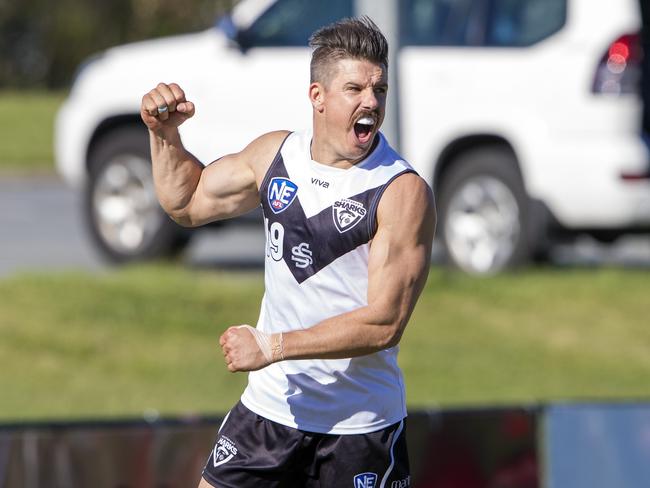 Southport Sharks forward Josh Baxter. Picture credit: TJ Yelds, NEAFL.