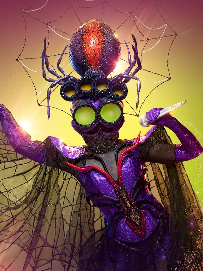 A contestant dressed as a spider.