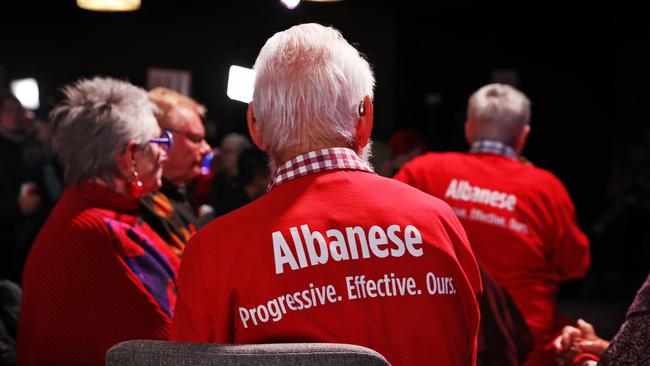 Anthony Albanese on election night. Picture: Sam Ruttyn