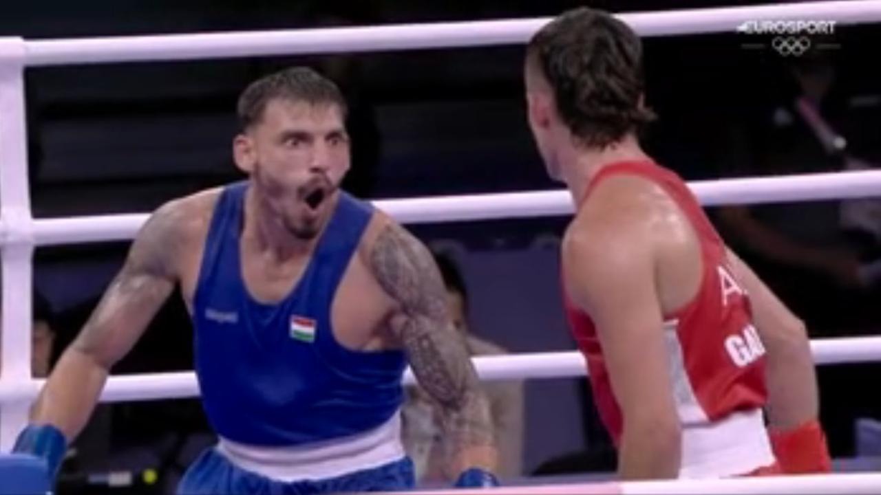 Harry Garside was mocked in the ring. Photo: International Olympic Broadcast Services.