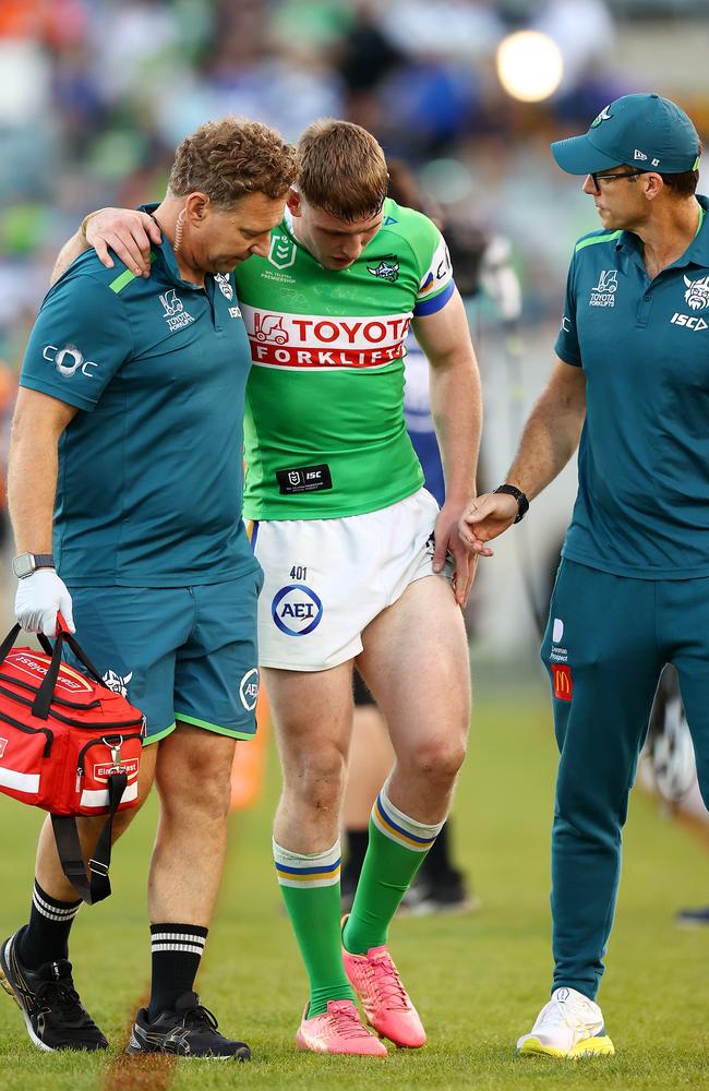 Matty Nicholson is facing an extended period on the sidelines. Picture: Mark Nolan/Getty Images