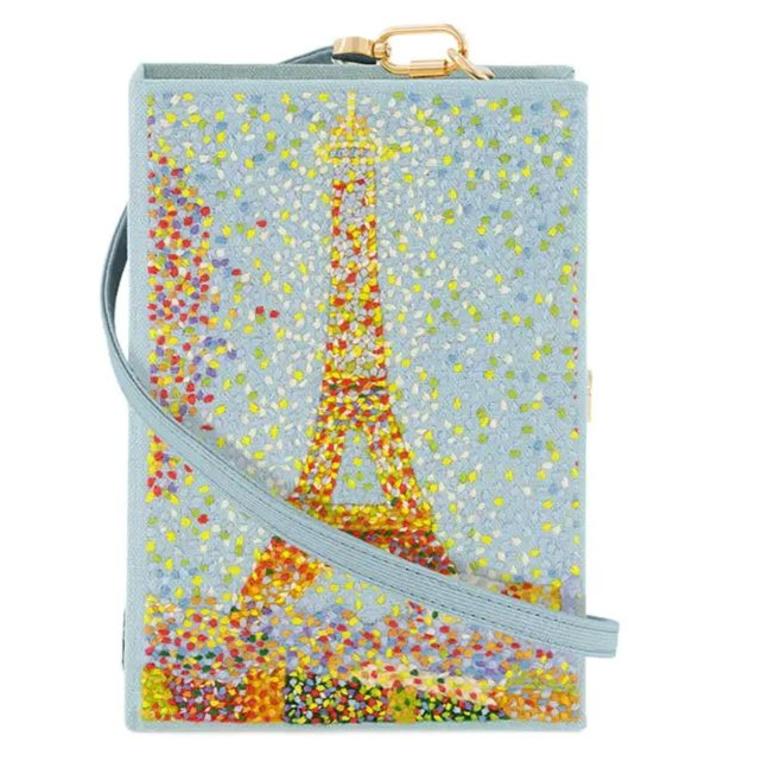 The Olympia Le-Tan Eiffel Tower Book Clutch. Picture: Goop