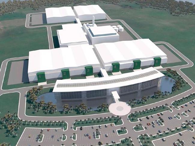 An artist impression of an Advanced Biopharmaceutical Manufacturing and Storage Facility proposed by the Resilience Partnership group. The ABM Facility will initially comprise a c.35,000m2 manufacturing, storage and lab space, with potential expansion into a biotech precinct