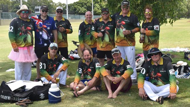 The Four Skins reserve grade team at Rockhampton Cricket's Country Carnival on January 25, 2025.