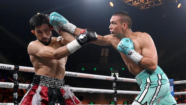 Tim Tszyu defended his world title twice on the Gold Coast. Picture: Getty images