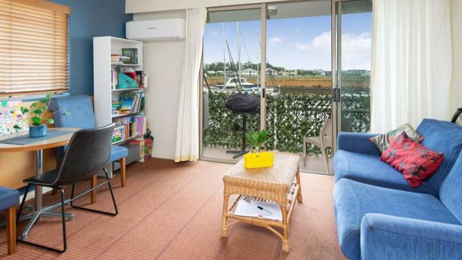 STUDIO HOPE ISLAND: At $130,000 this is one of the cheapest on the market with water views looking out from Hope Island. Picture: Professionals Vertullo Real Estate